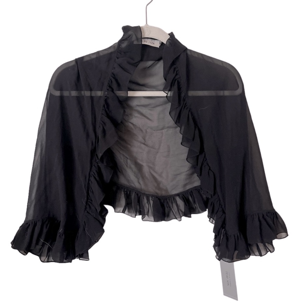 Rickie Freeman for Teri Jon Black Blouse